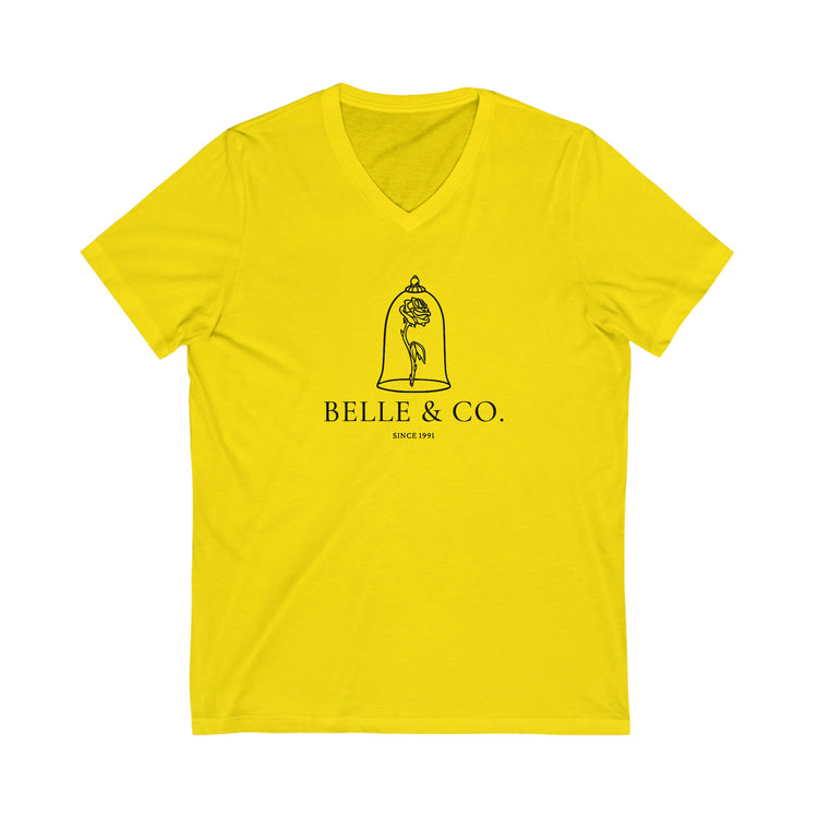 Belle & Co. Short Sleeve V-Neck Tee - Fandom-Made