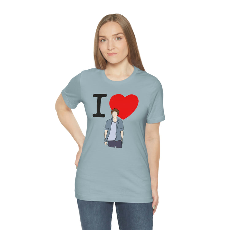 I Love Edward Cullen Short Sleeve Tee (minimal) - Fandom-Made