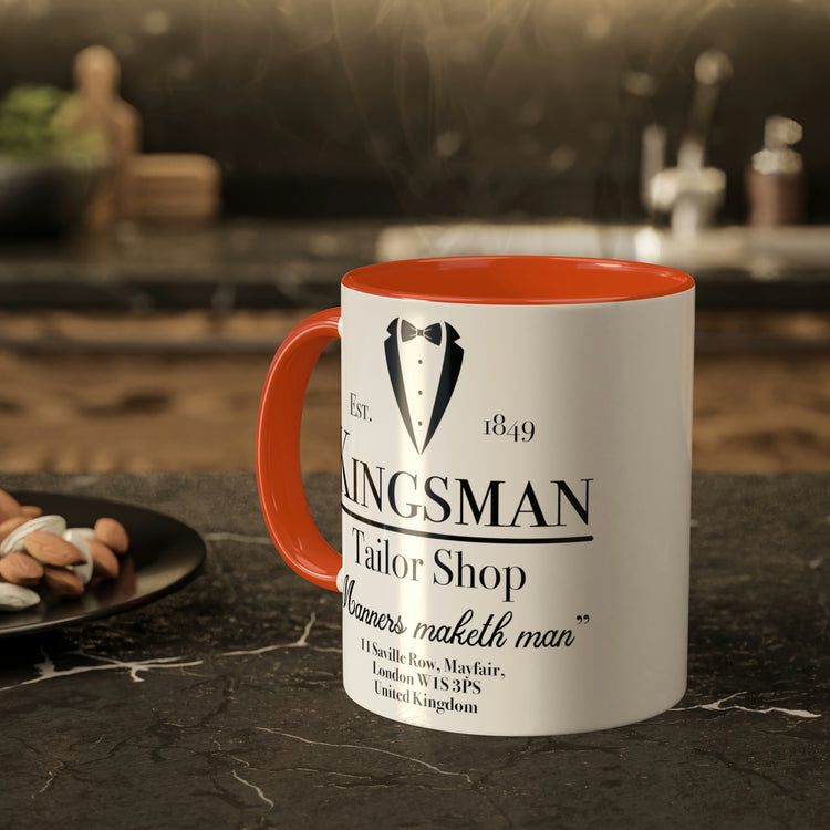 Kingsman Tailor Shop Colorful Mug, 11oz - Fandom-Made