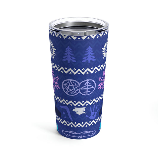 Supernatural Ugly Sweater Tumbler 20oz - Fandom-Made