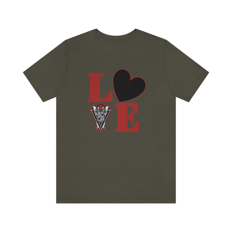 Volturi, Love Short Sleeve Tee (black heart) - Fandom-Made