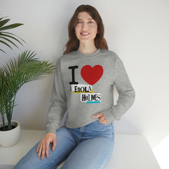 I Love Enola Holmes Sweatshirt - Fandom-Made