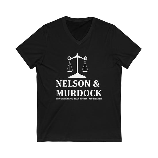 Nelson & Murdock Short Sleeve V-Neck Tee - Fandom-Made
