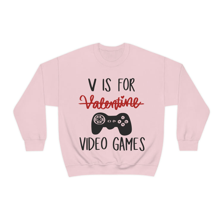 V Is For Video Games Sweatshirt - Fandom-Made