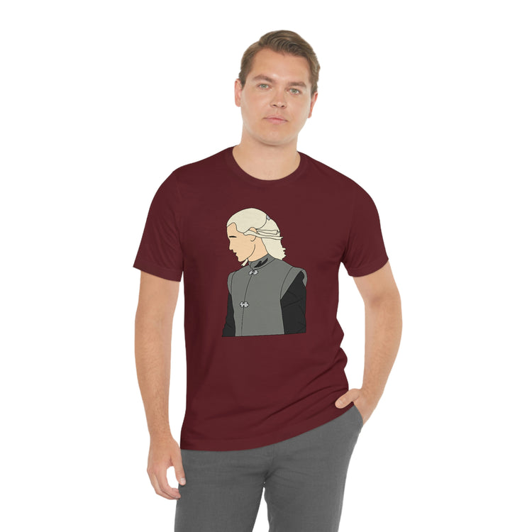 Prince Daemon Targaryen Short Sleeve Tee (minimal) - Fandom-Made