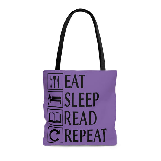 Eat, Sleep, Read, Repeat Tote Bag - Fandom-Made