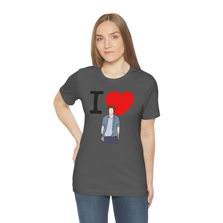 I Love Edward Cullen Short Sleeve Tee (minimal) - Fandom-Made