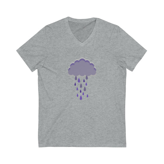 Purple Rain Short Sleeve V-Neck Tee - Fandom-Made