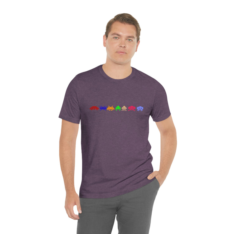 Space Invaders Short Sleeve Tee - Fandom-Made