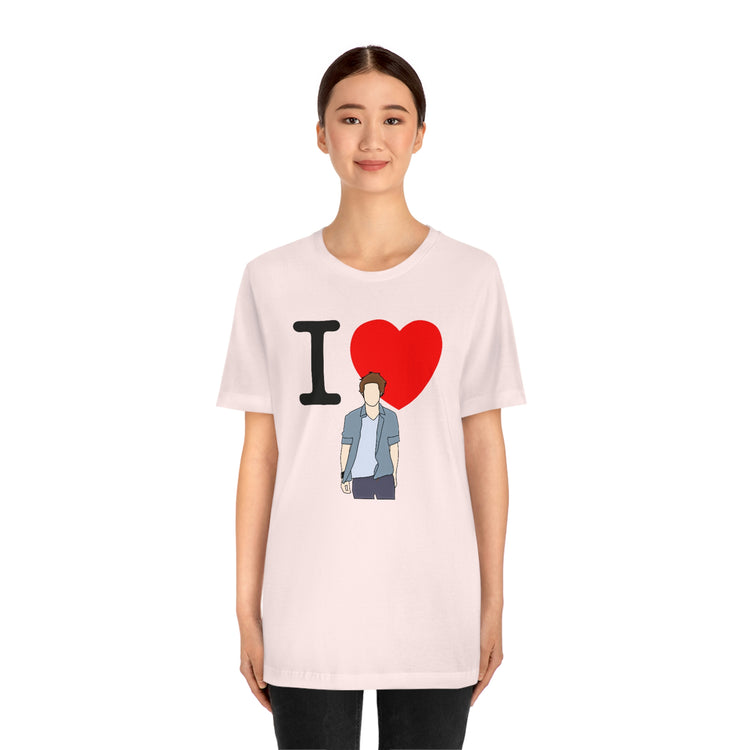 I Love Edward Cullen Short Sleeve Tee (minimal) - Fandom-Made