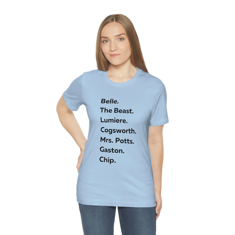 Beauty and the Beast Short Sleeve Tee - Fandom-Made