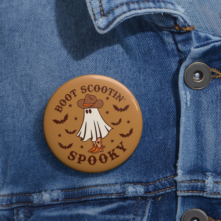 Boot Scootin Spooky Pin Buttons - Fandom-Made