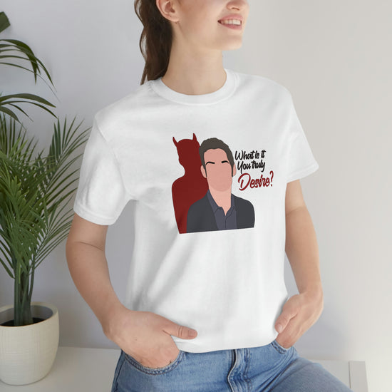 Tell Me What Do You Desire Short Sleeve Tee - Fandom-Made