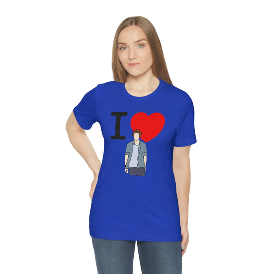 I Love Edward Cullen Short Sleeve Tee (minimal) - Fandom-Made