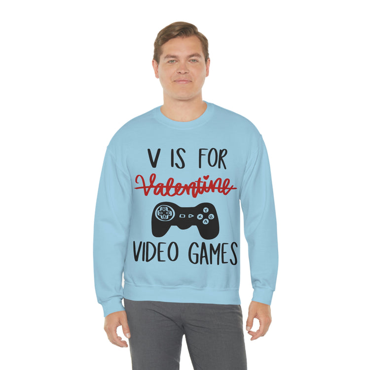 V Is For Video Games Sweatshirt - Fandom-Made