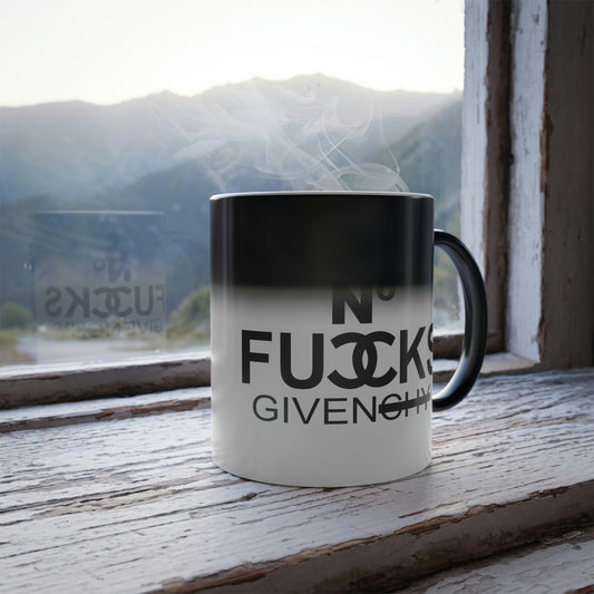 No Fuccks Given Color Morphing Mug, 11oz - Fandom-Made