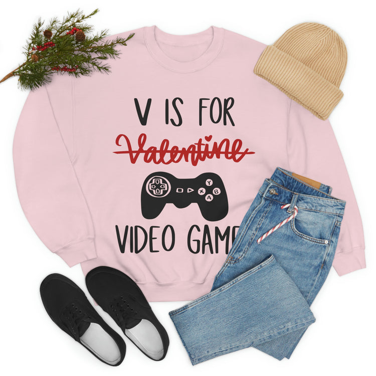 V Is For Video Games Sweatshirt - Fandom-Made