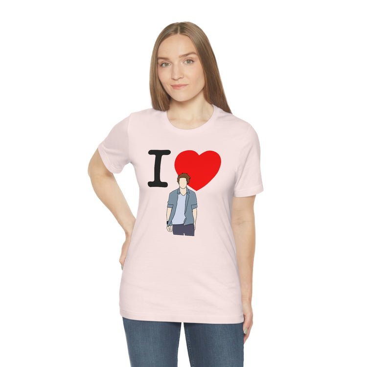 I Love Edward Cullen Short Sleeve Tee (minimal) - Fandom-Made