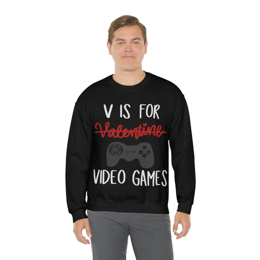 V Is For Video Games Sweatshirt - Fandom-Made