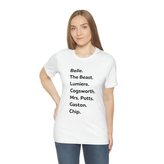 Beauty and the Beast Short Sleeve Tee - Fandom-Made