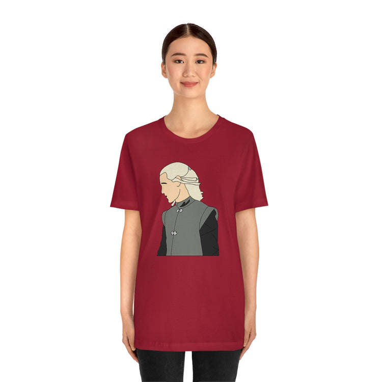 Prince Daemon Targaryen Short Sleeve Tee (minimal) - Fandom-Made