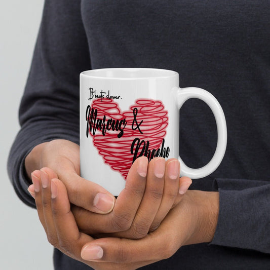 A Discovery of Witches Inspired White glossy mug - Marcus & Phoebe - Fandom-Made