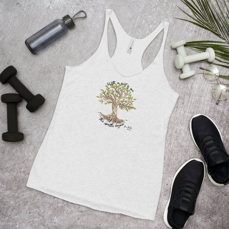 A Discovery of Witches Inspired Women's Racerback Tank - Diana Bishop Tree (quote) - Fandom-Made