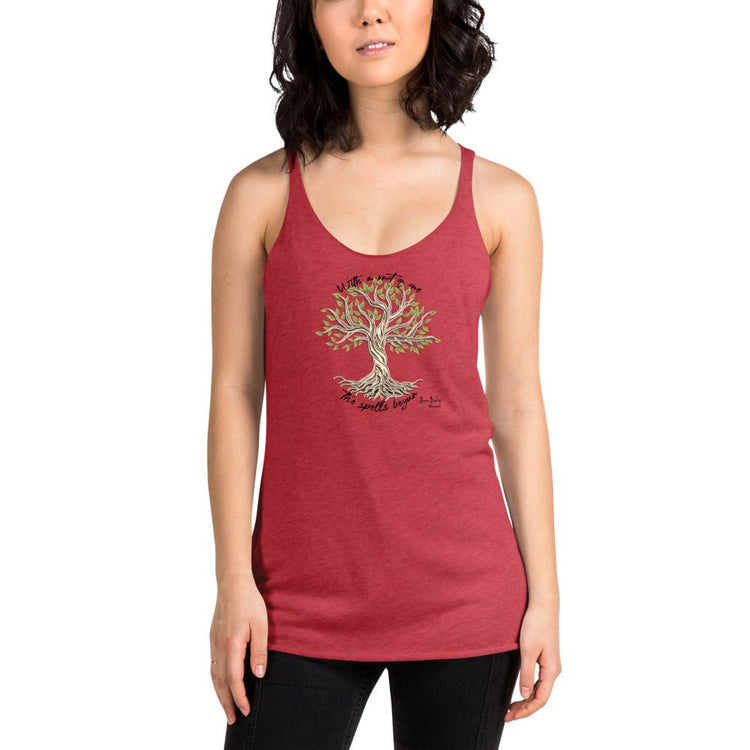 A Discovery of Witches Inspired Women's Racerback Tank - Diana Bishop Tree (quote) - Fandom-Made