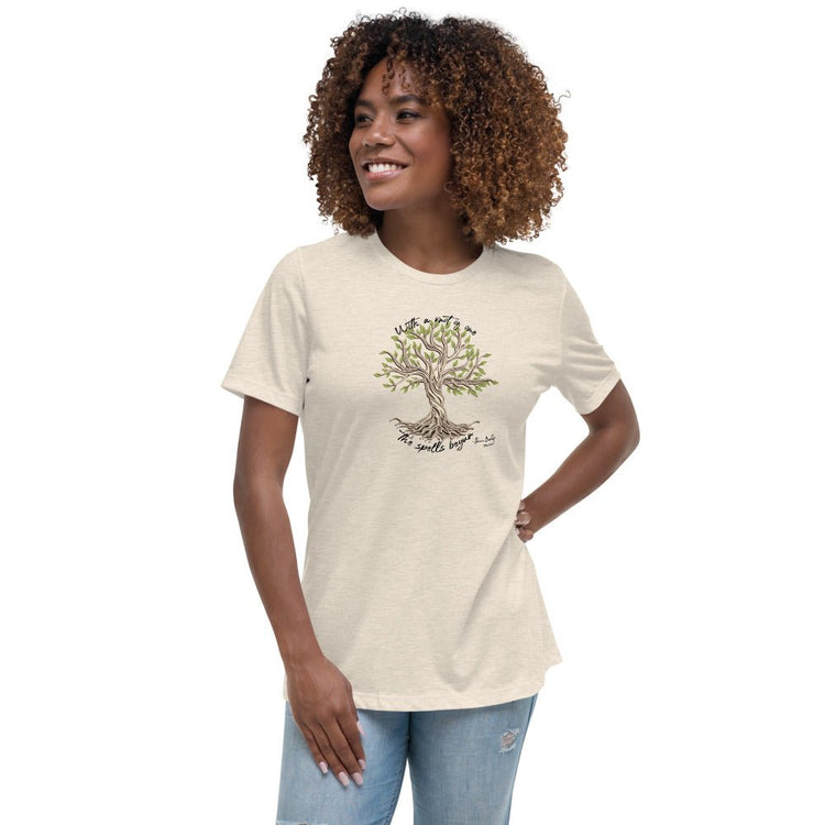 A Discovery of Witches Inspired Women's Relaxed T-Shirt - Diana Bishop Tree (quote) - Fandom-Made