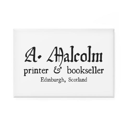 A. Malcolm Printer Button Magnet, Rectangle - Fandom-Made