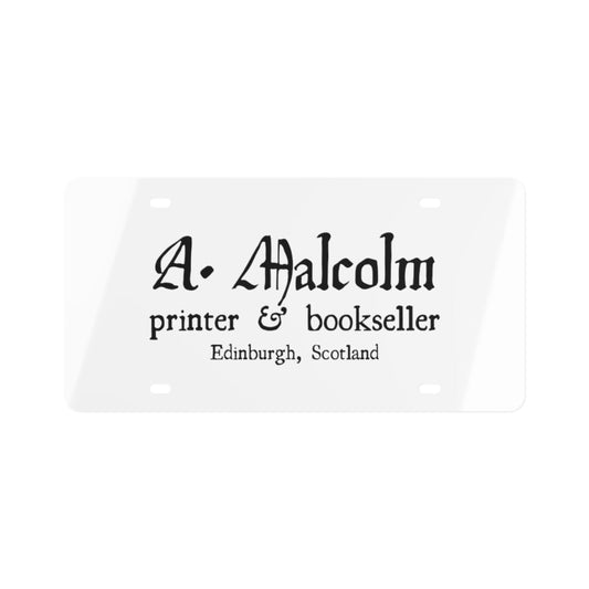 A. Malcom License Plate - Fandom-Made