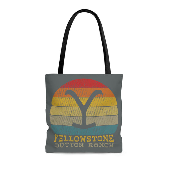 Yellowstone Retro Sunset Tote Bag - Fandom-Made