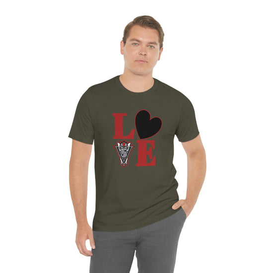 Volturi, Love Short Sleeve Tee (black heart) - Fandom-Made