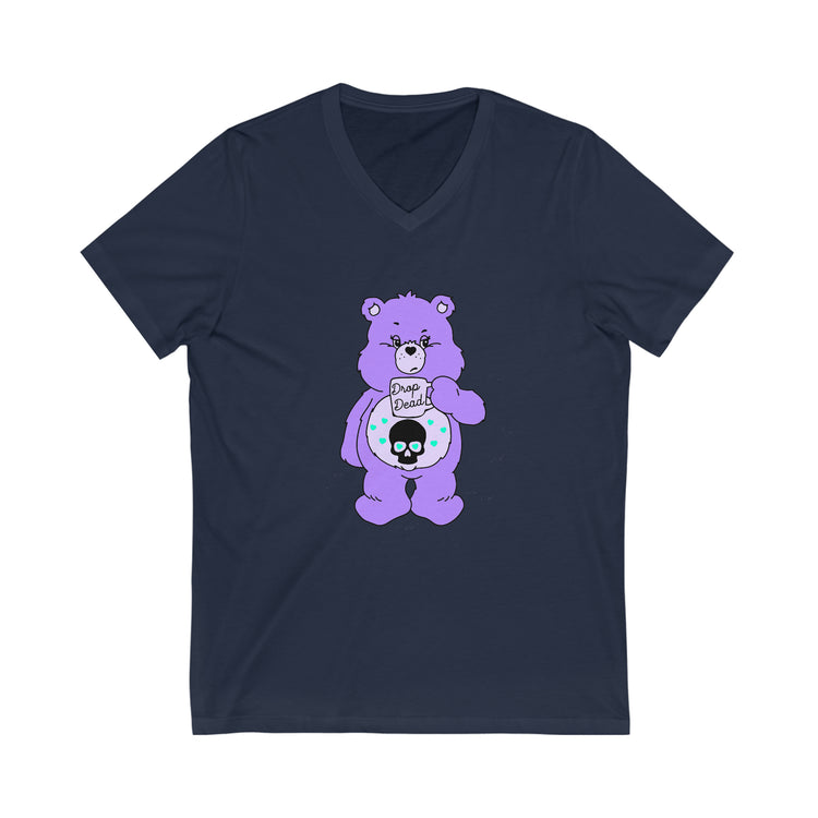 Drop-Dead Care Bear V-Neck Tee - Fandom-Made