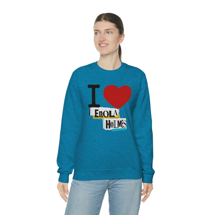 I Love Enola Holmes Sweatshirt - Fandom-Made