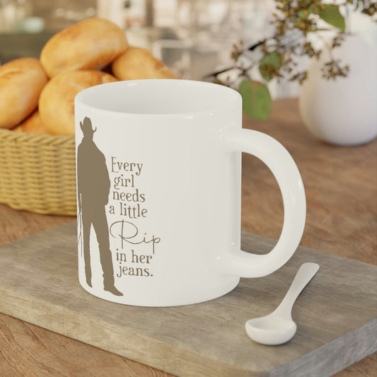 Every Girl Needs a Rip In Her Jeans Mug - Fandom-Made