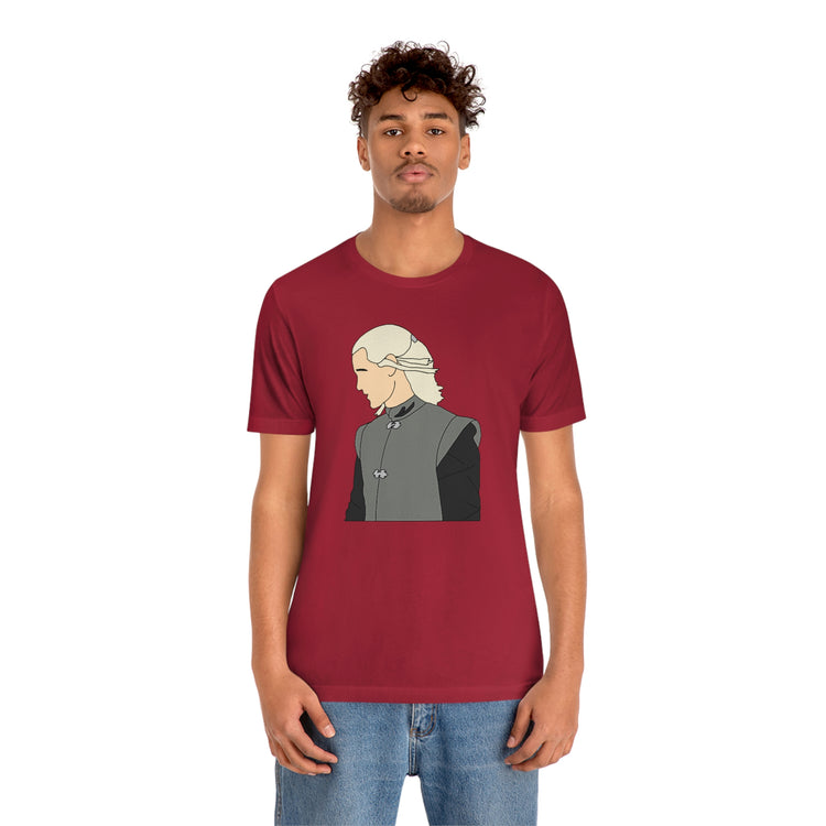 Prince Daemon Targaryen Short Sleeve Tee (minimal) - Fandom-Made