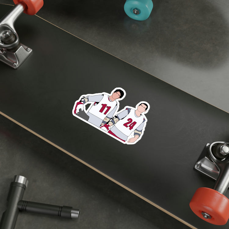 Scott and Stiles, uniform Stickers - Fandom-Made