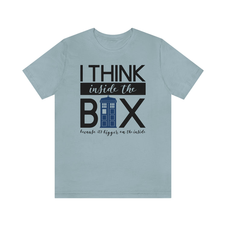 Doctor Who Unisex Jersey Short Sleeve Tee - I think Inside The Box - Fandom-Made