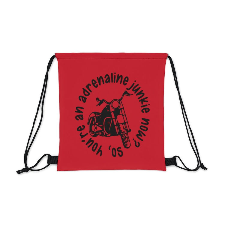 Adrenaline Junkie Drawstring Bag - Fandom-Made