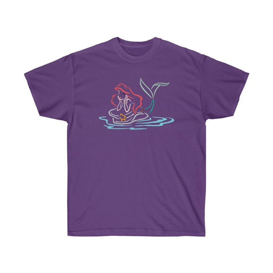 Ariel Daydreaming Cotton Tee - Fandom-Made