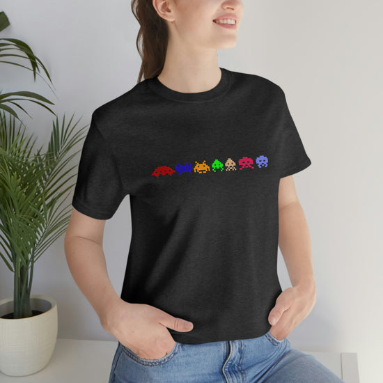 Space Invaders Short Sleeve Tee - Fandom-Made