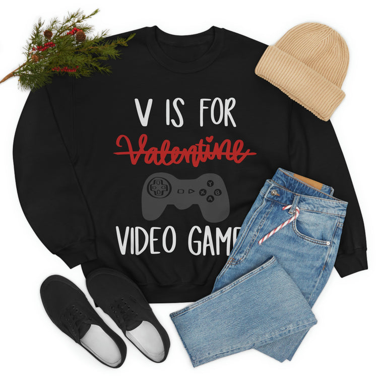 V Is For Video Games Sweatshirt - Fandom-Made