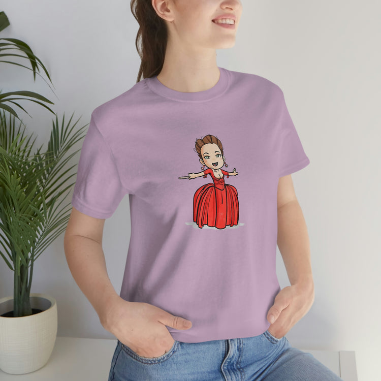 Claire Fraser T-Shirt (red dress) - Fandom-Made