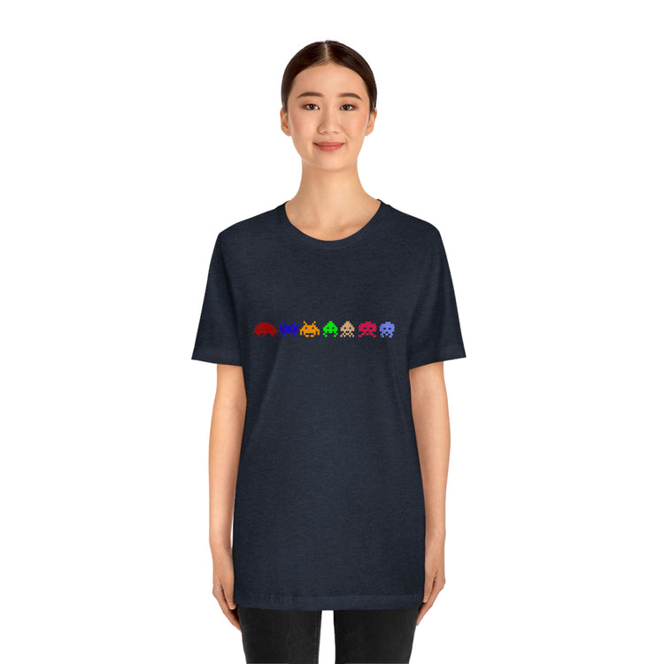 Space Invaders Short Sleeve Tee - Fandom-Made