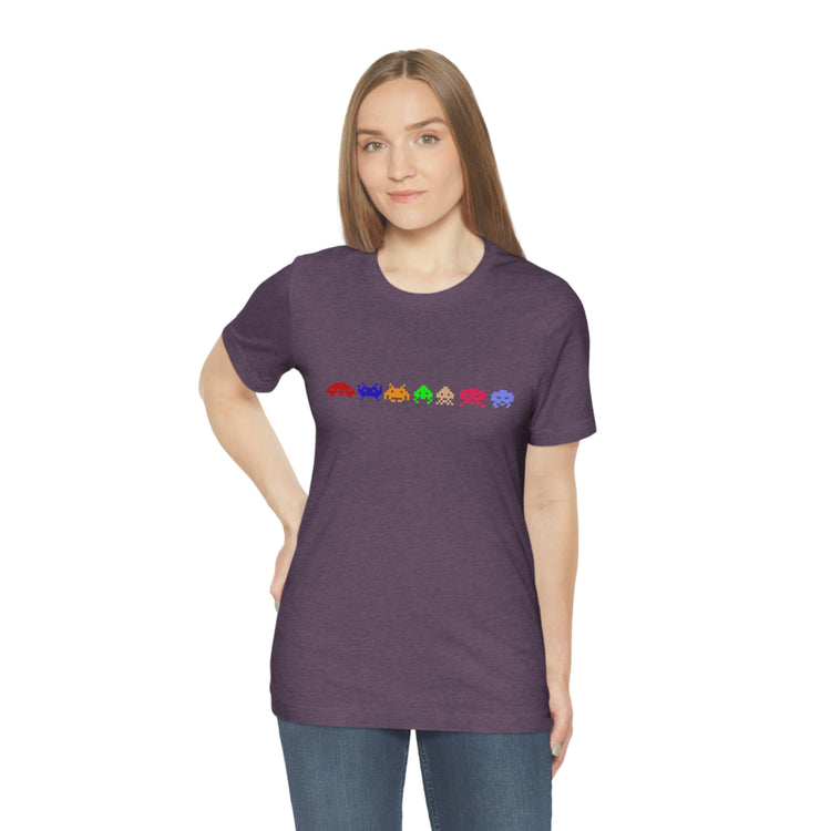 Space Invaders Short Sleeve Tee - Fandom-Made