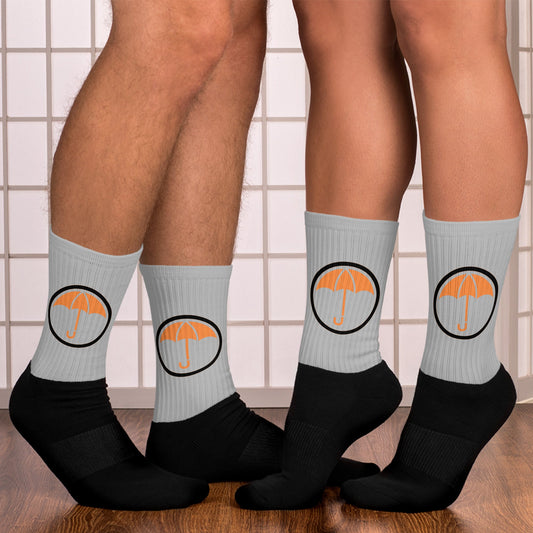 Ben Hargreeves Orange Umbrella Socks - Grey - Fandom-Made