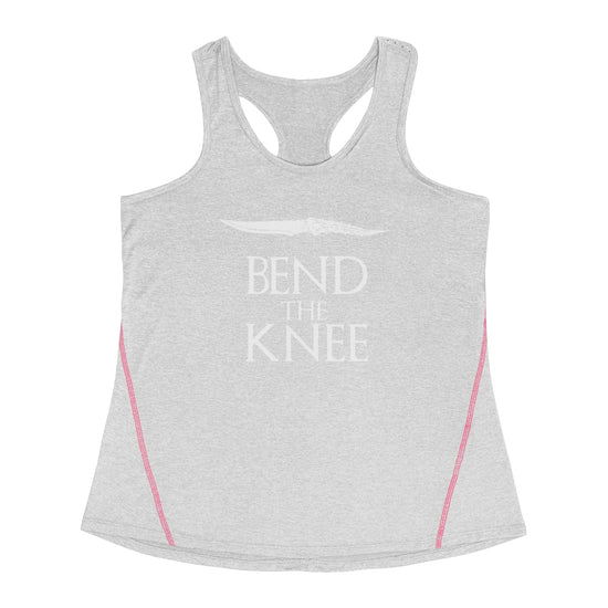 Bend the Knee (blade) Racerback Sports Top - Fandom-Made