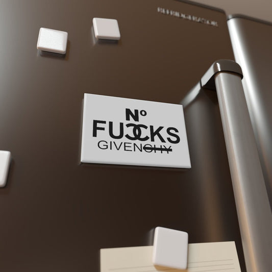 Bougie Button Magnet, Rectangle - No Fuccks Given - Fandom-Made