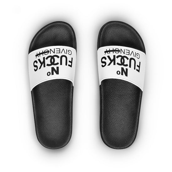 Bougie Women's Slide Sandals - No Fuccks Given - Fandom-Made